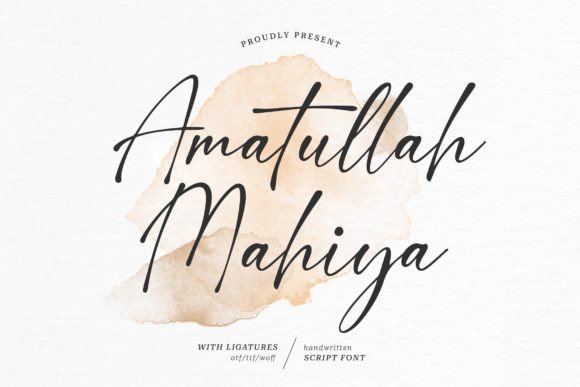 Amatullah Mahiya: The Script Font That Elevates Your Brand