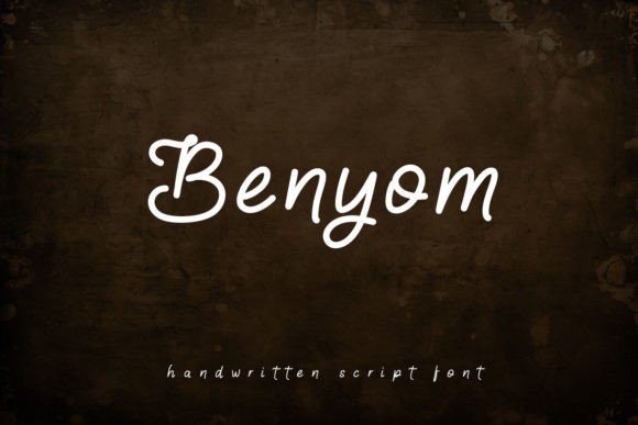 Benyom: A Handwritten Typeface for Editorial Calm