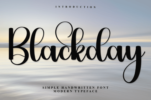 Blackday: A Modern Handwritten Font for Editorial Design