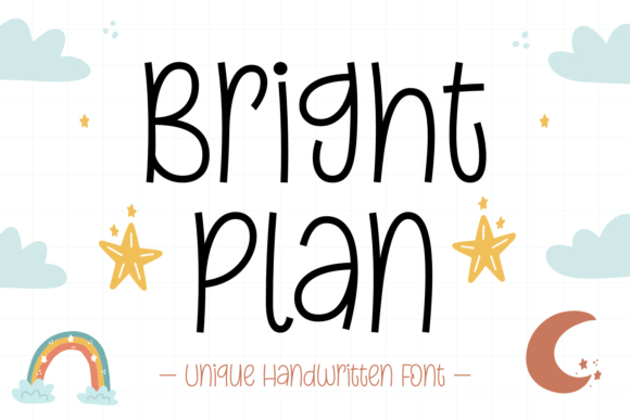 Bright Plan: A Handwritten Typeface for Editorial Design