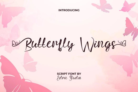 Butterfly Wings: A Delicate Script Font for Editorial Design