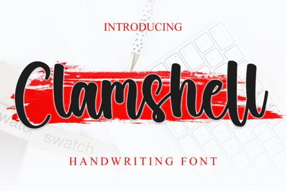 Clamshell: A Festive Script Font for Editorial Design
