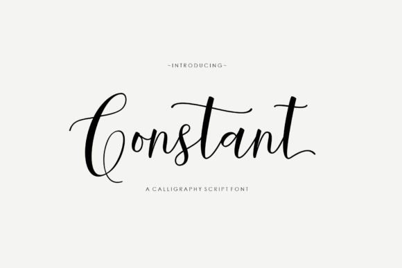 Constant: A Chic Script Typeface for Modern Branding