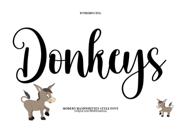 Donkeys Font: The Handwritten Typeface for Bold Campaigns