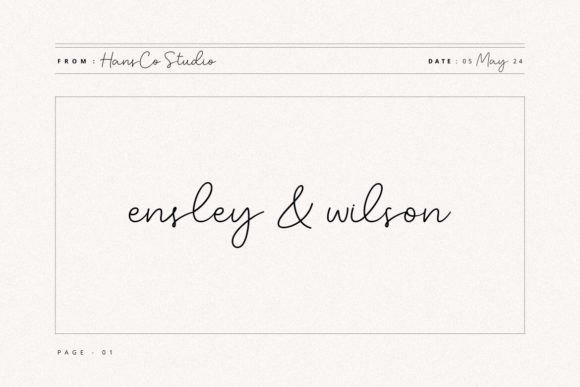 Ensley Wilson: The Handwritten Font That Elevates Campaigns