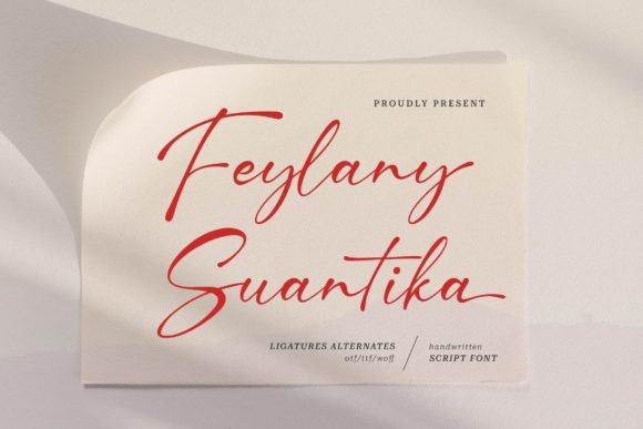 Feylany Suantika: A Handwritten Font for Strong Branding