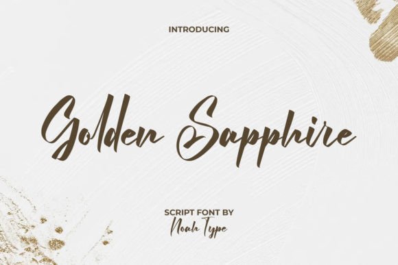 Golden Sapphire: A Modern Script Font for Editorial Design