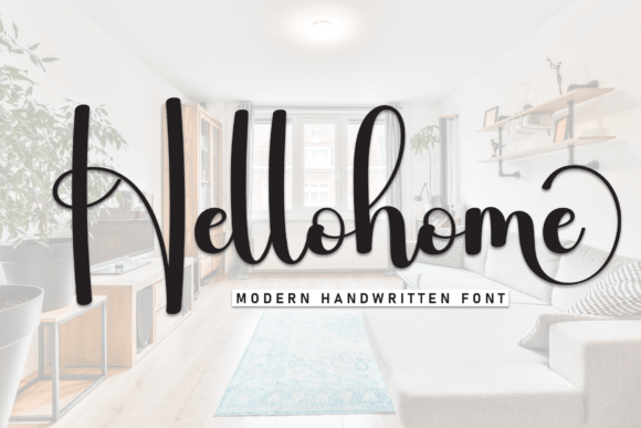 Hellohome: A Script Font for Digital Elegance