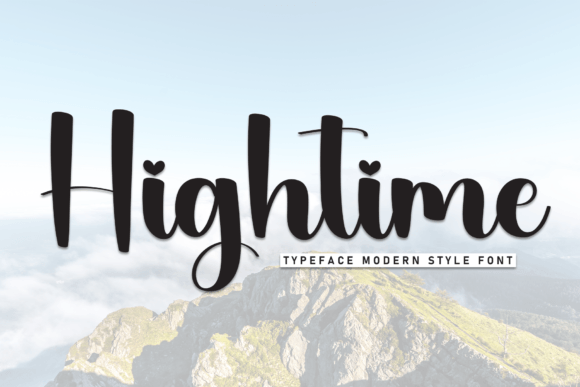 Hightime: A Handwritten Font for Makers and Sellers