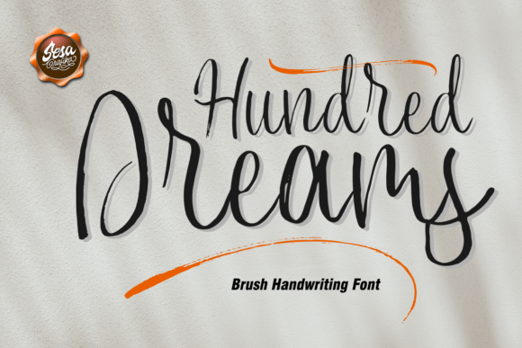 Hundred Dreams: A Handwritten Font for Branding