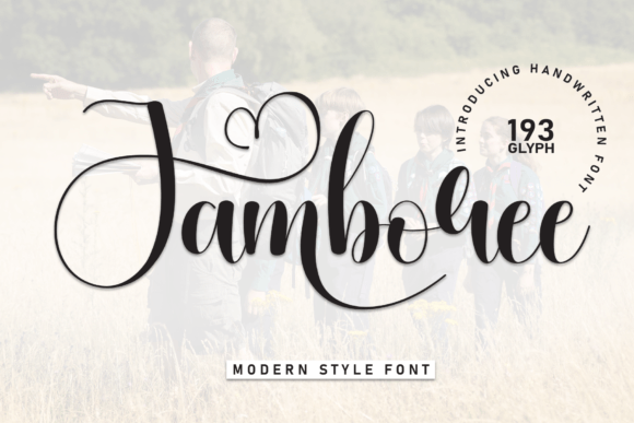Jamboree: A Refined Script Font for Editorial Elegance
