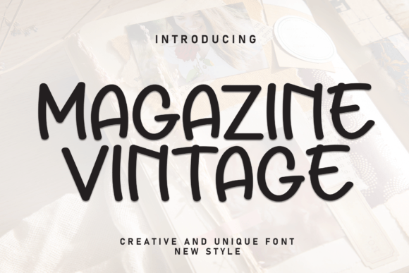 Magazine Vintage: A Handwritten Font for Editorial Charm