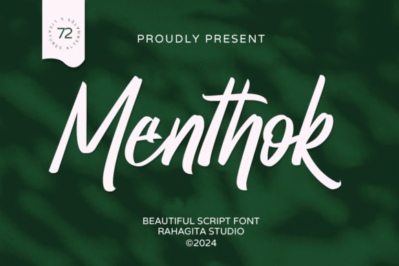 Menthok: A Script Font to Elevate Your Brand Identity