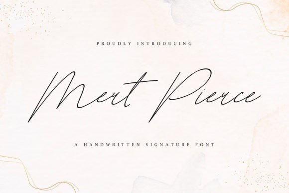 Mert Pierce: A Handwritten Font for Modern Web Design