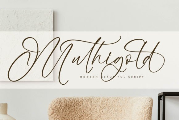 Muthigold Font Review: A Luxury Script for Web & Brand