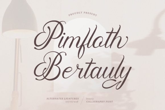 Pimfloth Bartauly: A Dainty Script Typeface for Editorial Elegance