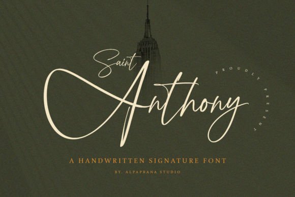 Saint Anthony Font: A Modern Handwritten Typeface for Branding