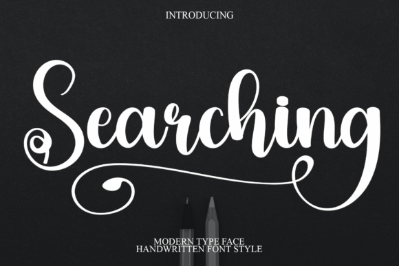 Searching: A Script Font for Editorial Elegance