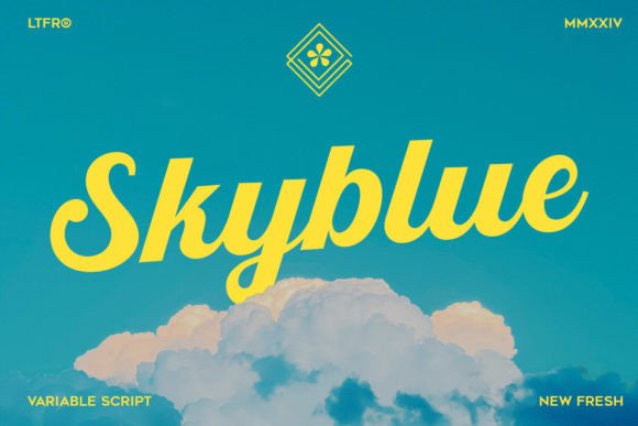 Skyblue: A Script Typeface for Modern Editorial Design
