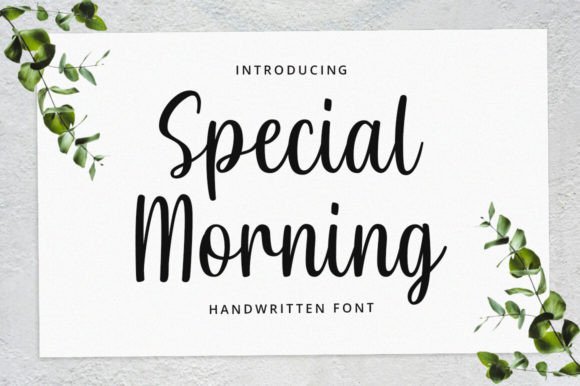 Special Morning: A Handwritten Font for Makers