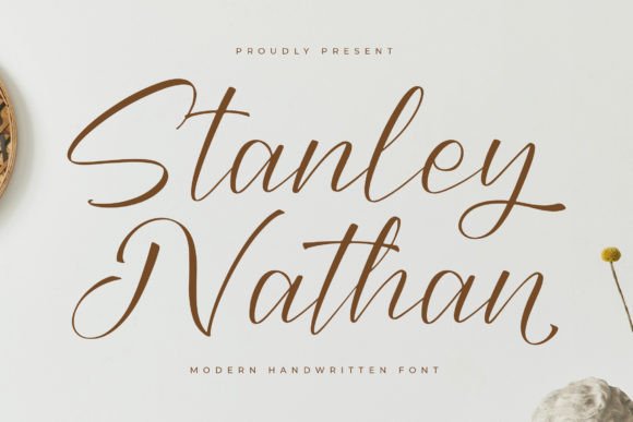 Stanley Nathan: A Modern Script Typeface for Editorial Design