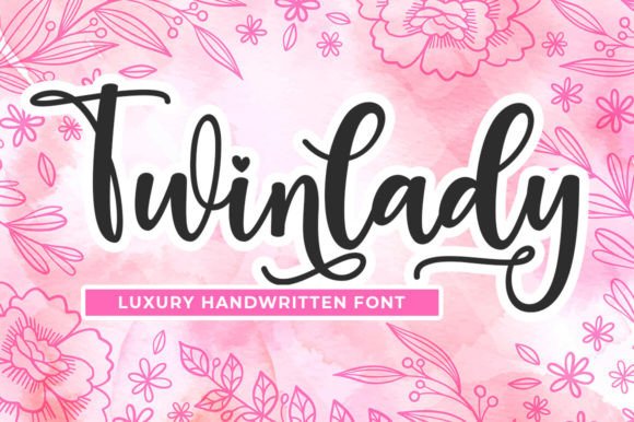 Twinlady: A Modern Script Typeface for Editorial Elegance